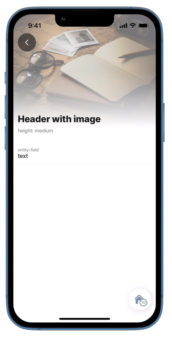 Header with image - medium