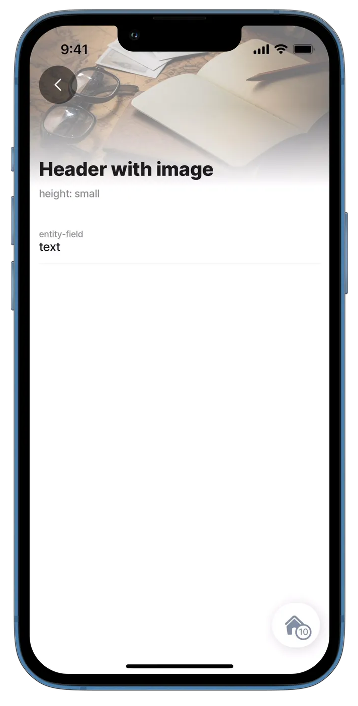 Header with image - small